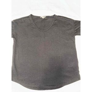 Calvin Klein Jeans Womens Gray Short Sleeves V-Neck T-Shirt Size Large